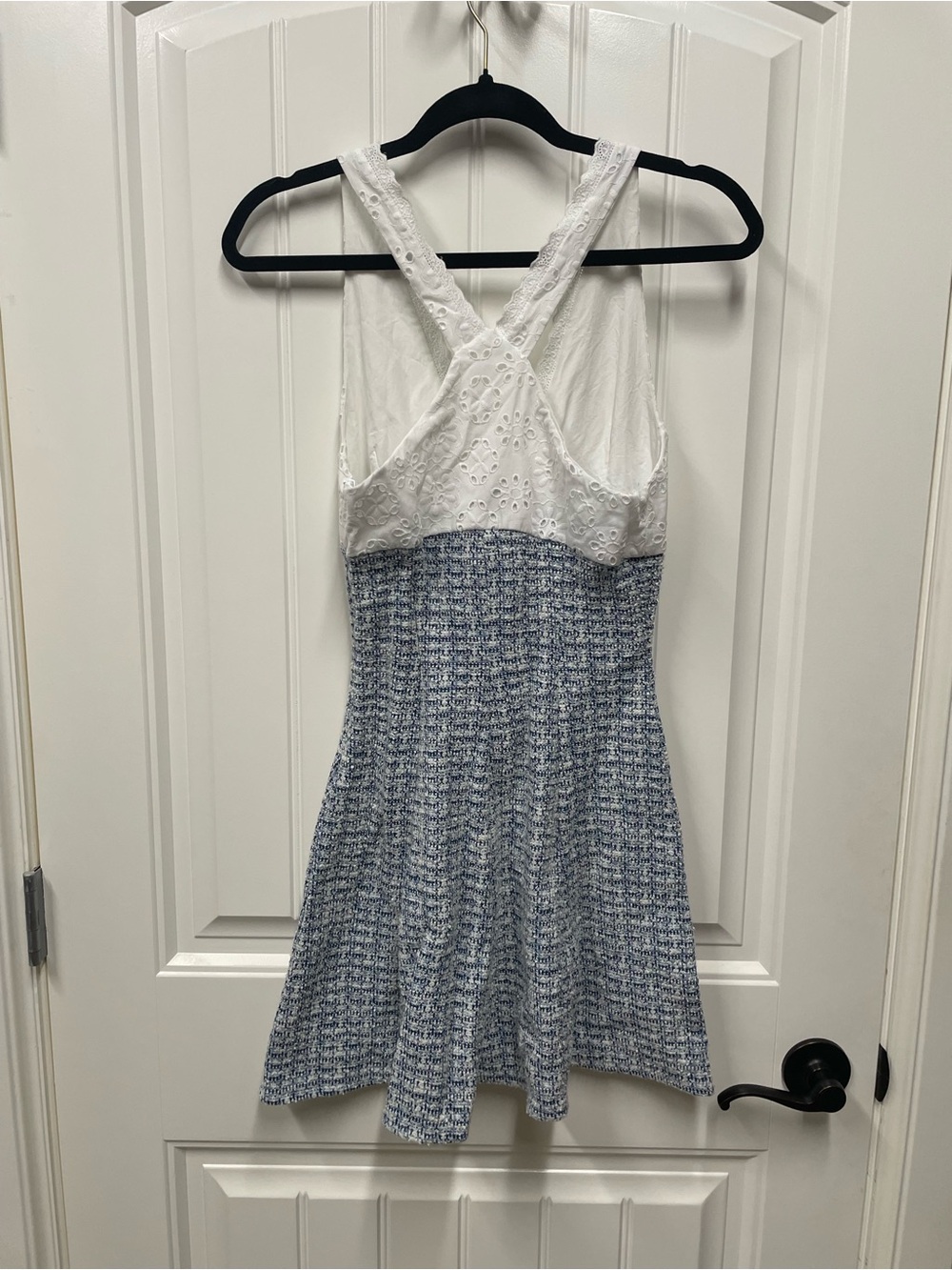 Zara Contrasting Fabric Dress - Picture 4 of 6